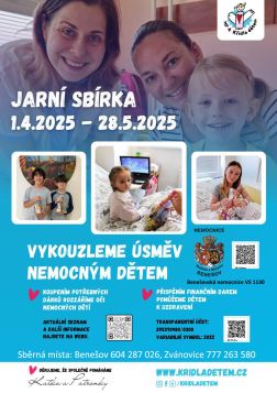 Křídla dětem jarní Benešov