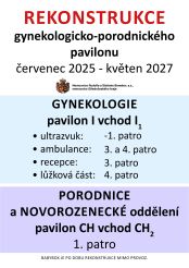 leták umístění gynpor při rekonstrukci