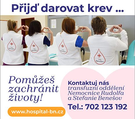 Noviny Přijďte darovat krev
